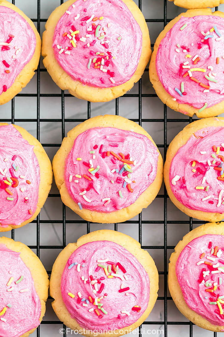 Soft Frosted Sugar Cookies