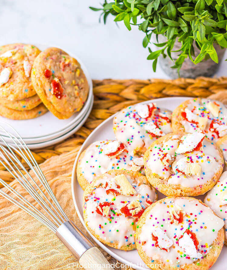 Strawberry Pop Tart Cookies