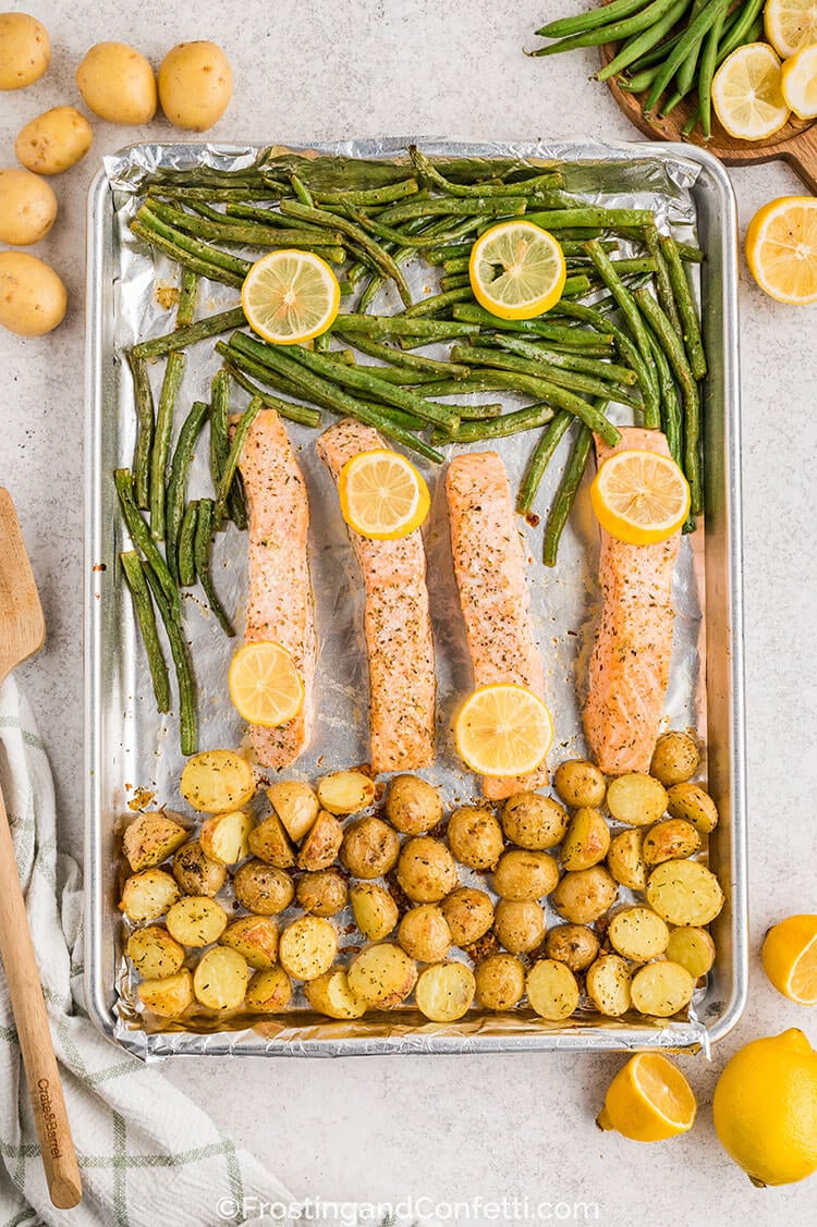 sheet pan salmon