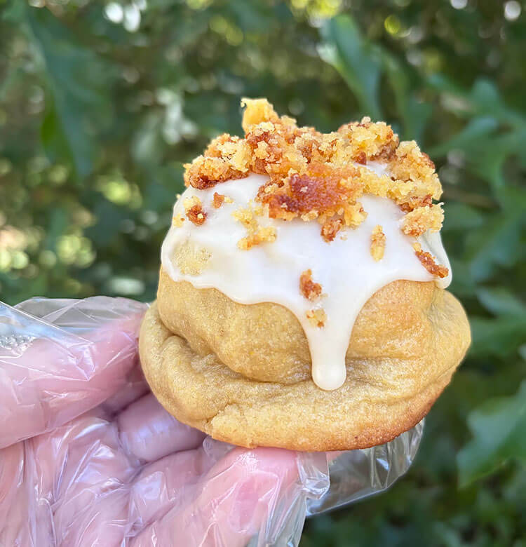 Honey Cornbread Cake Stuffed Cookie