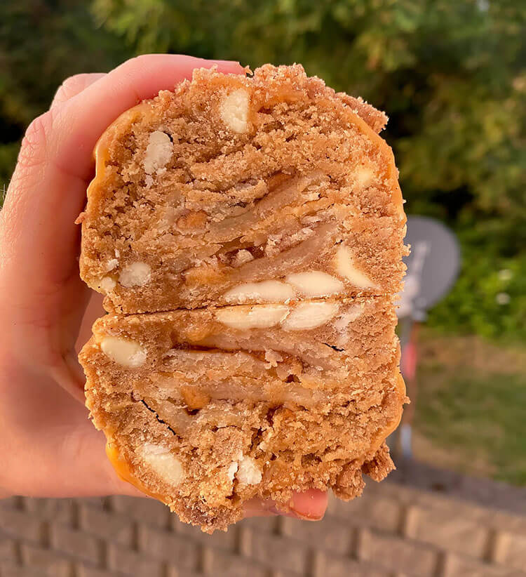 Caramel Apple Pie Stuffed Cookie