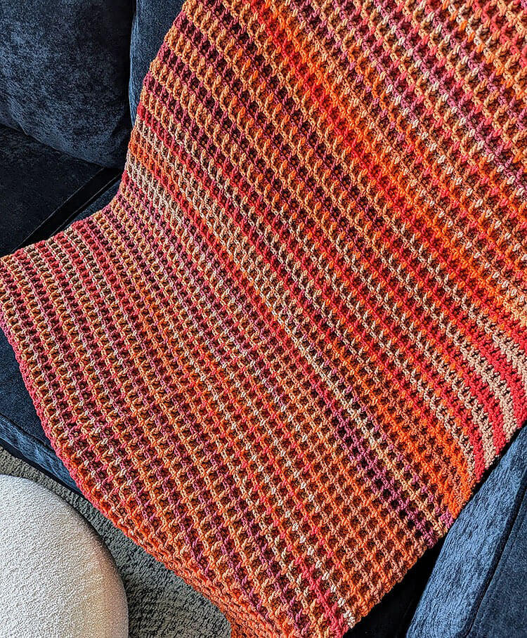 Waffle Stitch Blanket