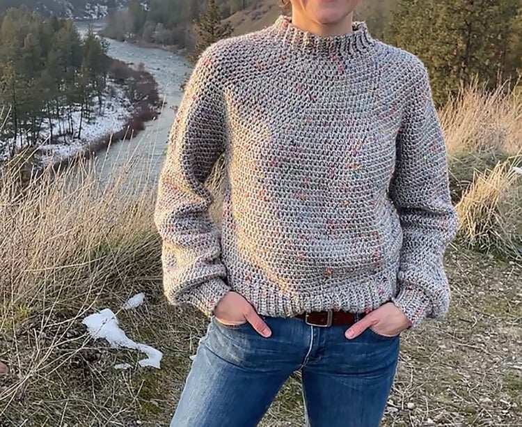 Mt Rainier Tweed Sweater