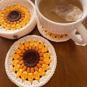 sunflower coaster