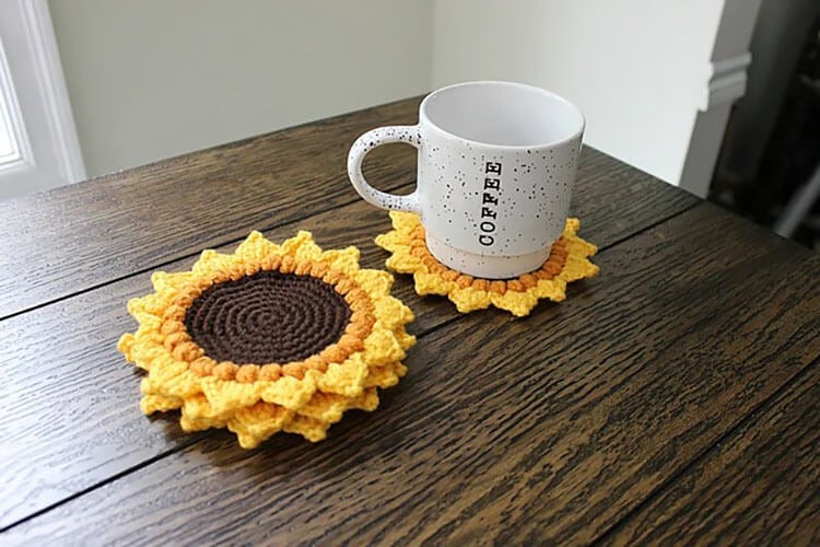 Sunflower Cup Coasters