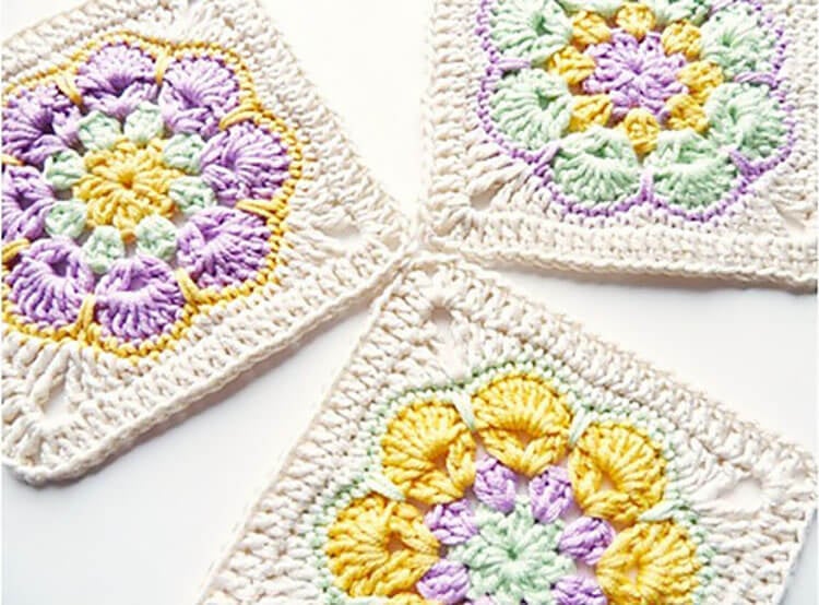 African Flower Square