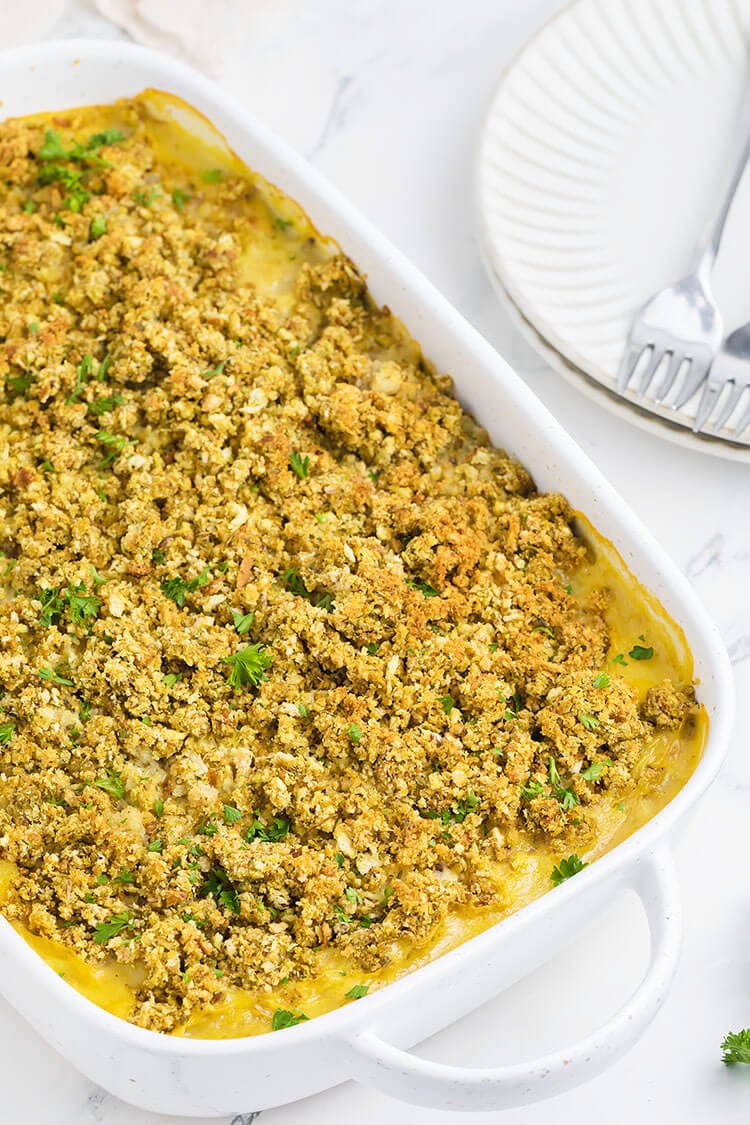 Easy Chicken Stuffing Casserole Full Pan