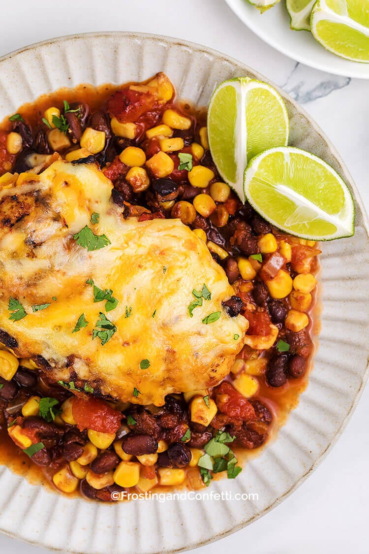 Cowboy Chicken on Plate