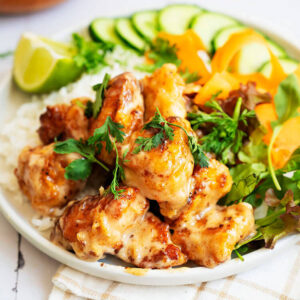Bang Bang Chicken and Rice Bowls feature