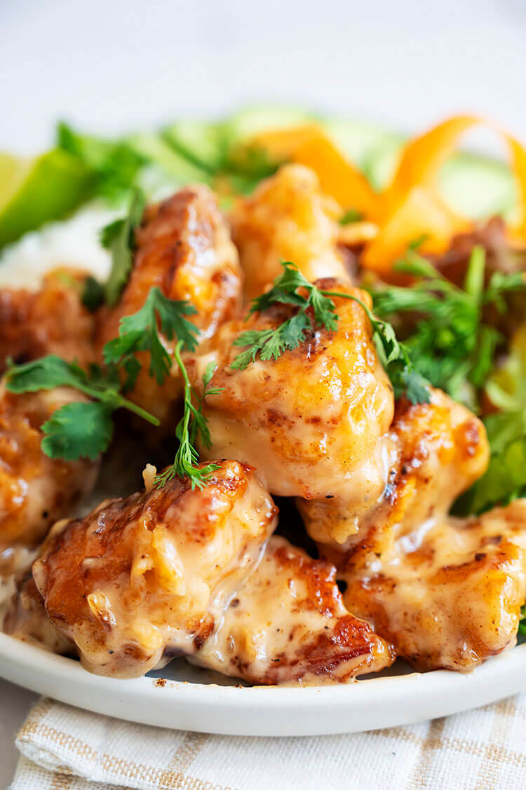 Bang Bang Chicken and Rice Bowls