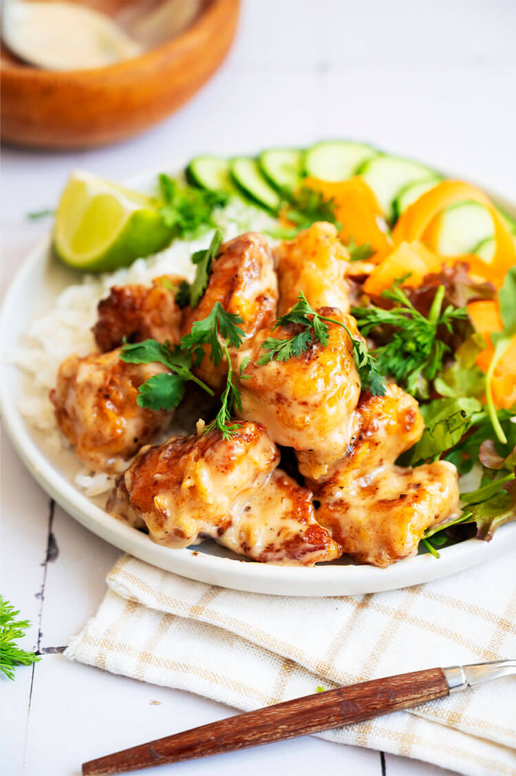 Bang Bang Chicken and Rice Bowls