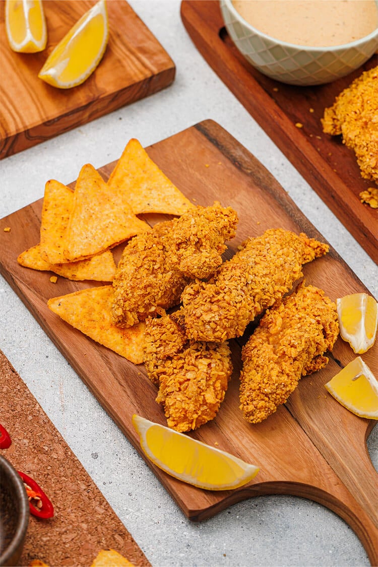 Doritos Chicken Tenders with Chipotle Ranch Dressing