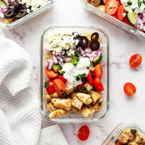 Greek Chicken Quinoa Bowls Feature