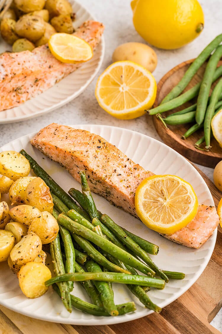 Sheet Pan Salmon with Lemon and Herbs