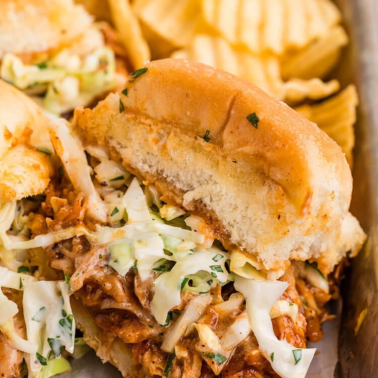 BBQ Chicken Sliders Feature