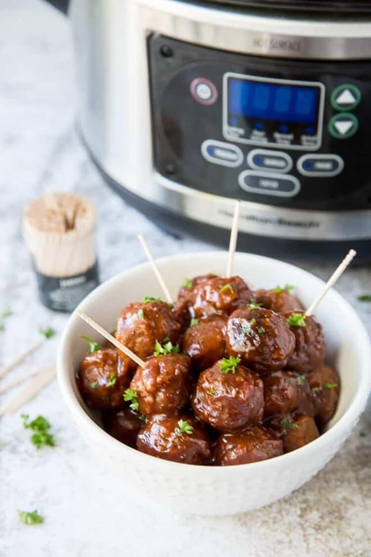 Crockpot Cocktail Meatballs