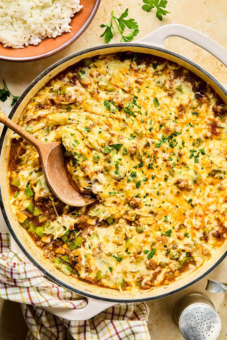 Philly Cheesesteak Rice Bowls