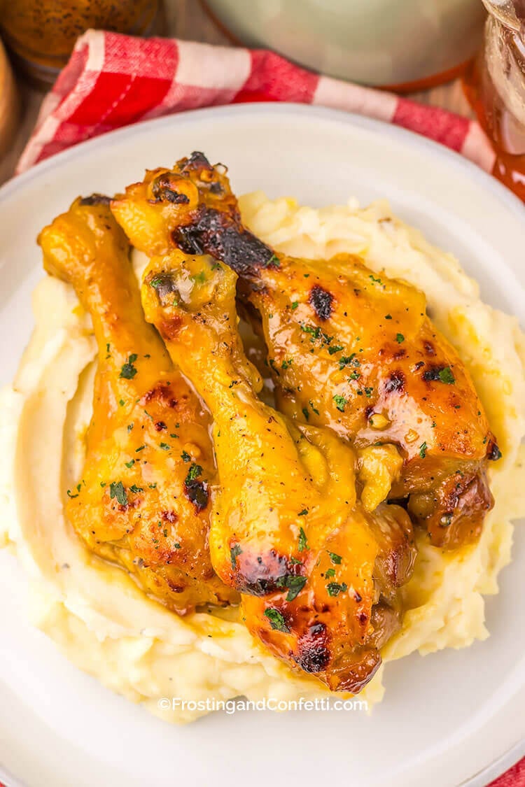 Slow Cooker Maple Dijon Chicken Legs