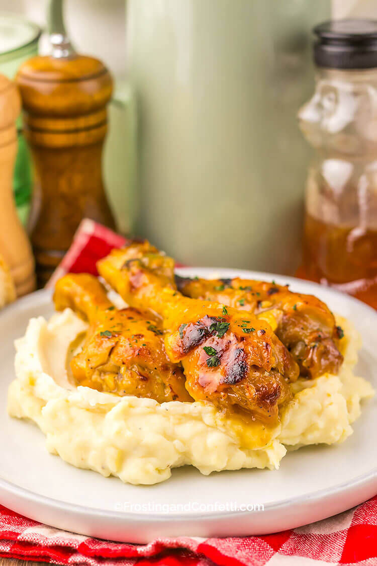 Slow Cooker Maple Dijon Chicken Legs