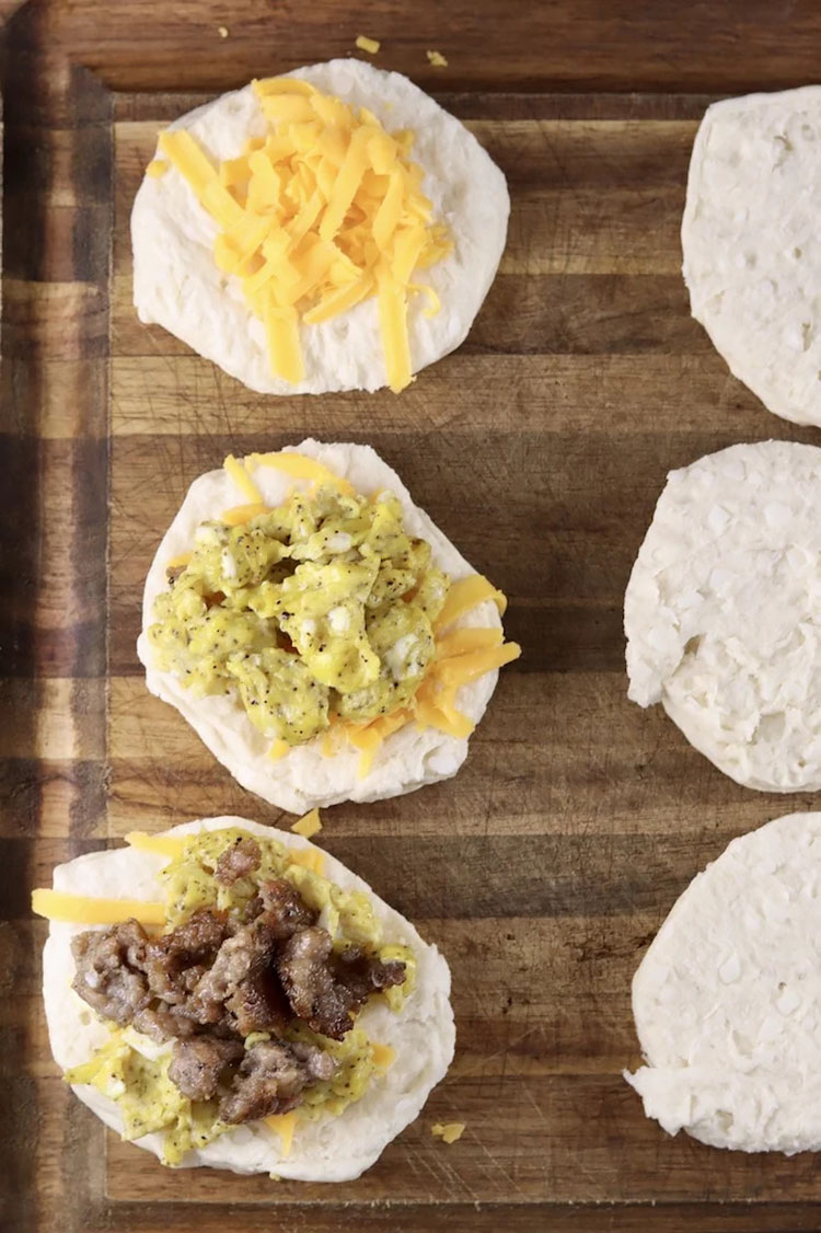 Air Fryer Sausage Biscuits