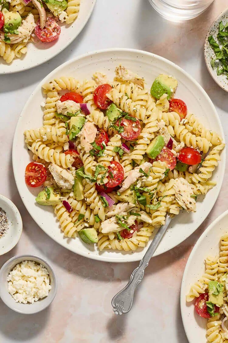 Chicken Avocado Pasta Salad