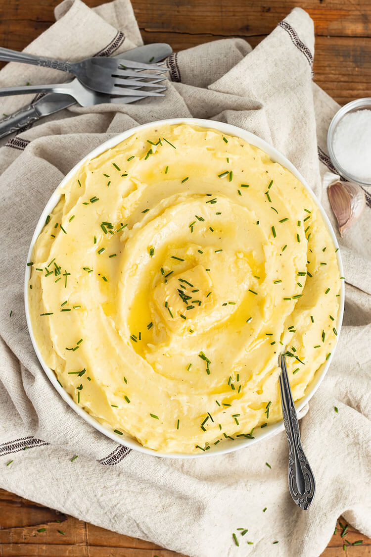 Mashed Potatoes with Whipped Cottage Cheese