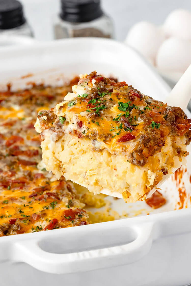 Amish Breakfast Casserole With Cottage Cheese