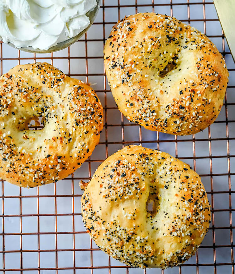 Cottage Cheese Protein Bagels