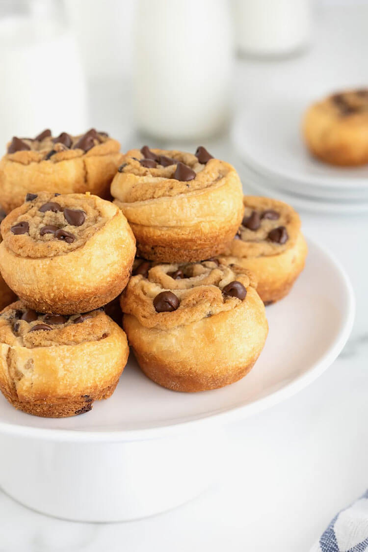 Chocolate Chip Cookie Dough Cruffins