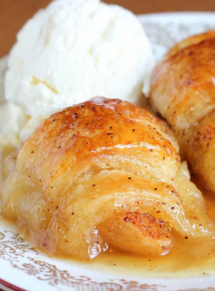 Crescent Roll Apple Dumplings