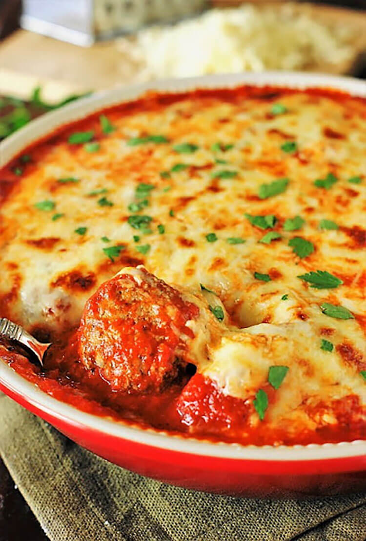 Meatball Parmesan Casserole
