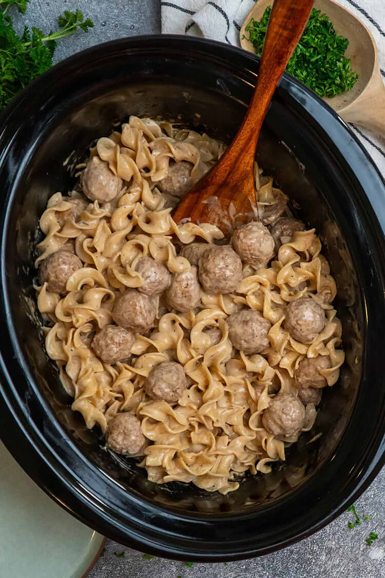 Crockpot Swedish Meatballs