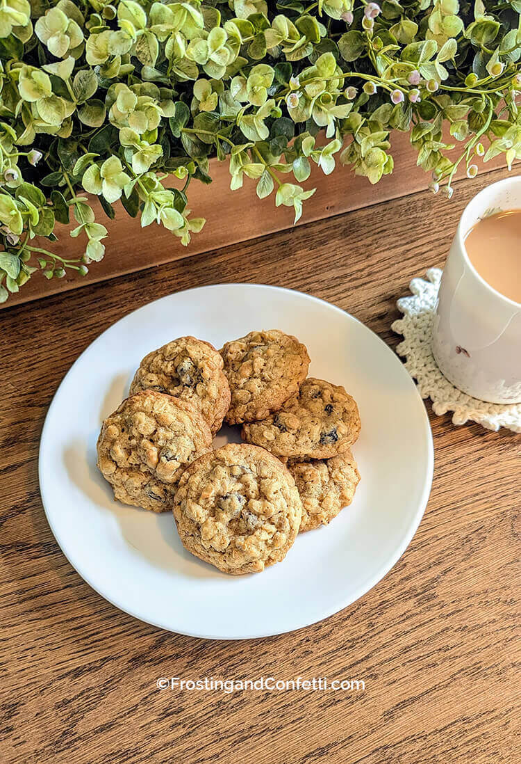 Brown Butter Oatmeal Raisin Cookies
