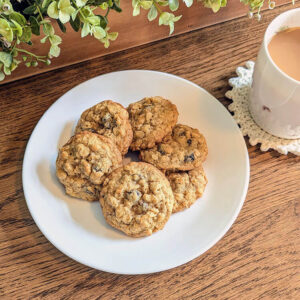 brown butter oatmeal raisin cookies