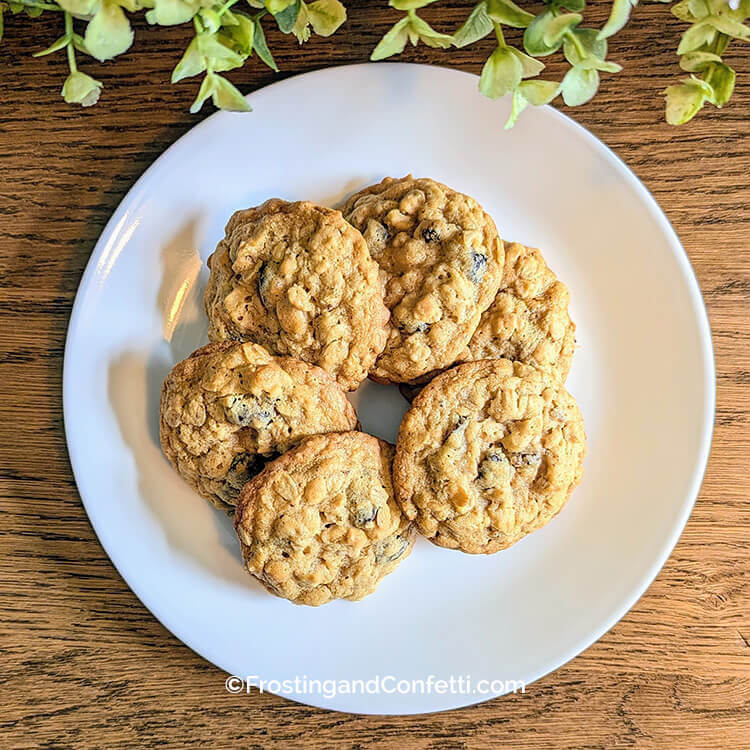 brown butter oatmeal raisin cookies