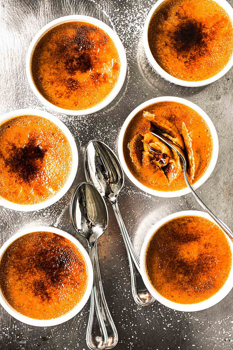 Maple Bourbon Pumpkin Creme Brulee