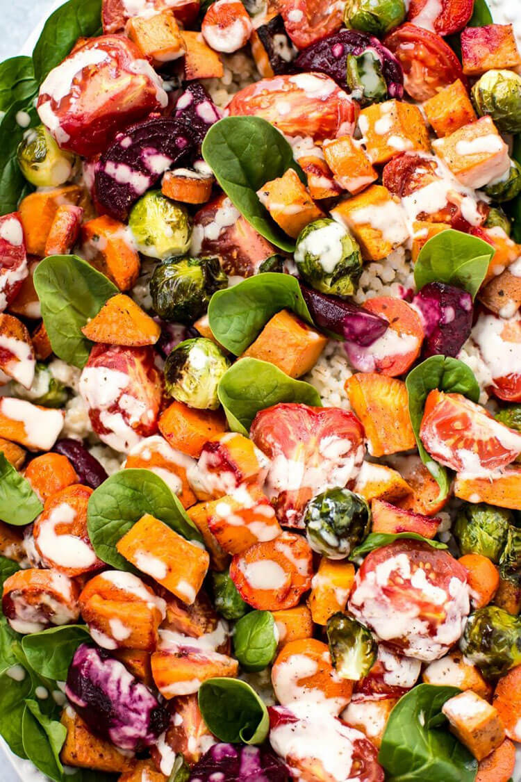Roasted Vegetable Salad with Barley