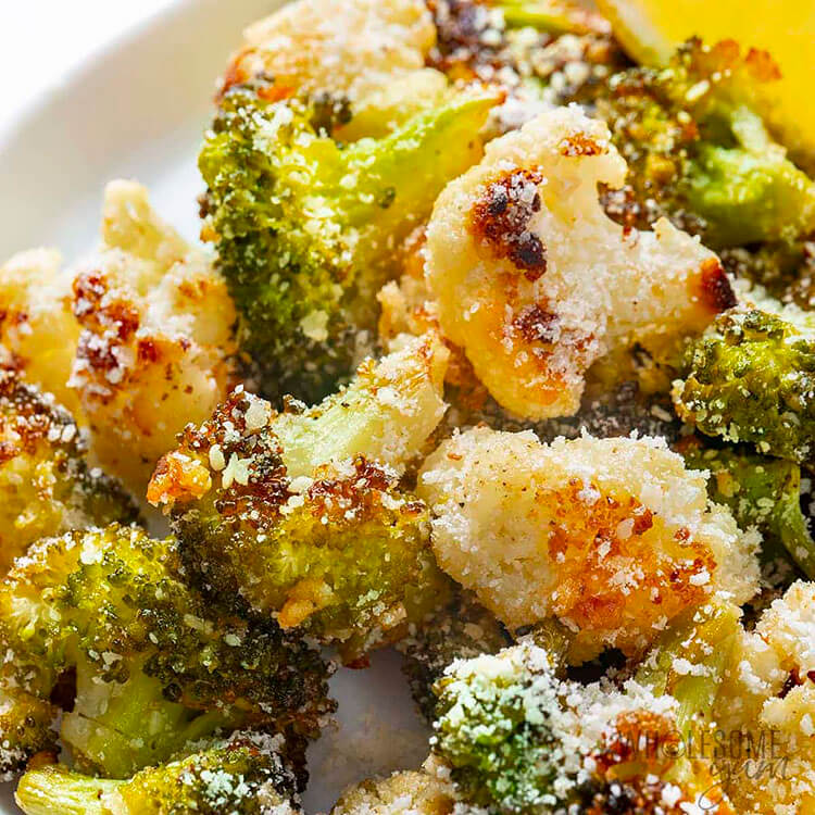 Roasted Broccoli and Cauliflower