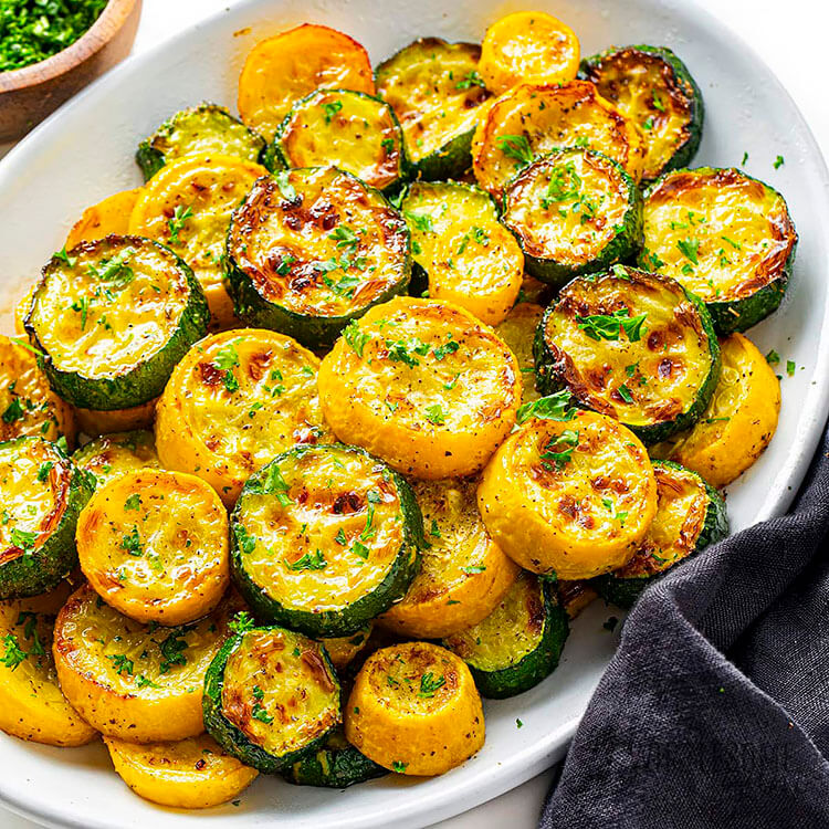 Roasted Zucchini and Squash