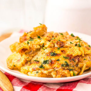 Cheesy French Onion Potato Casserole