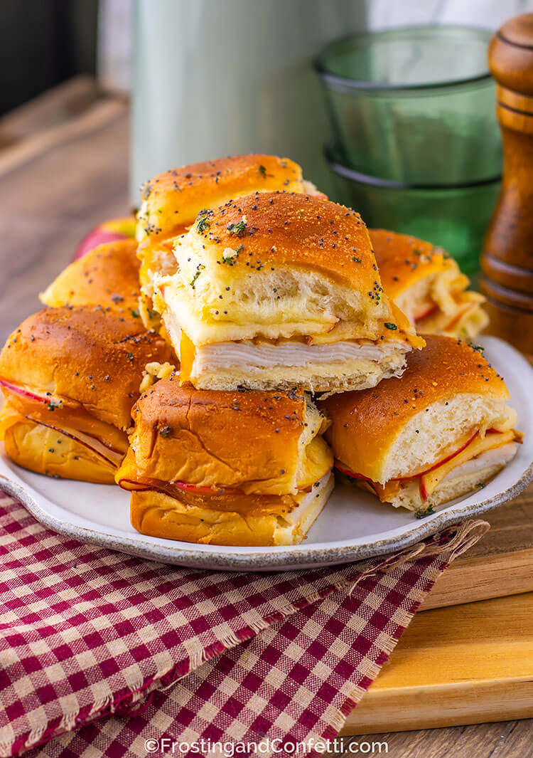 Hot Honey Apple Cheddar Turkey Sliders