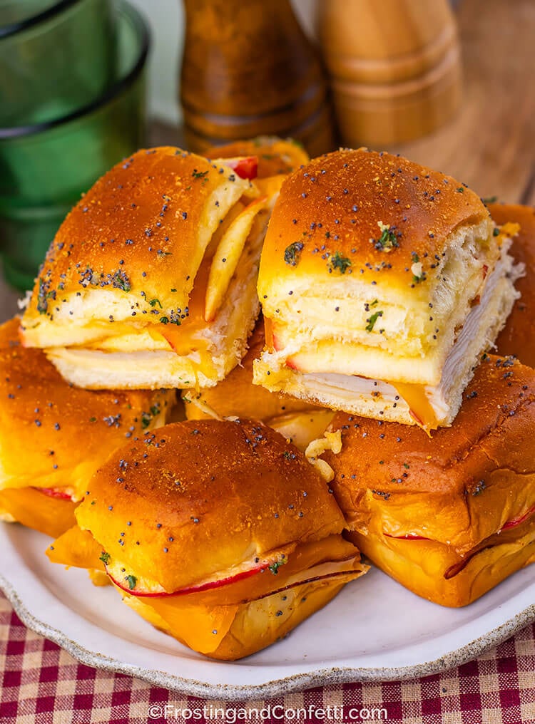 Hot Honey Apple Cheddar Turkey Sliders