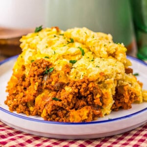 Slow Cooker Cheddar Bay Sloppy Joe Casserole Feature