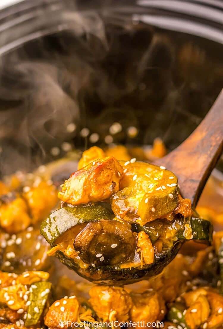 Slow Cooker Mushroom Chicken