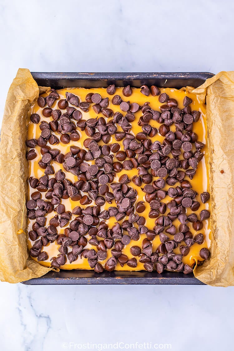 Salted Caramel Pretzel Bars Process  Photo