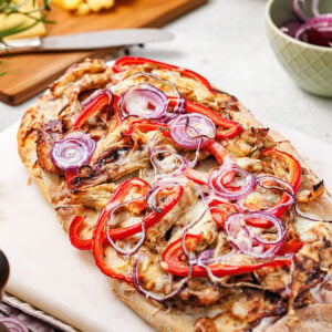 bbq chicken flatbreads feature