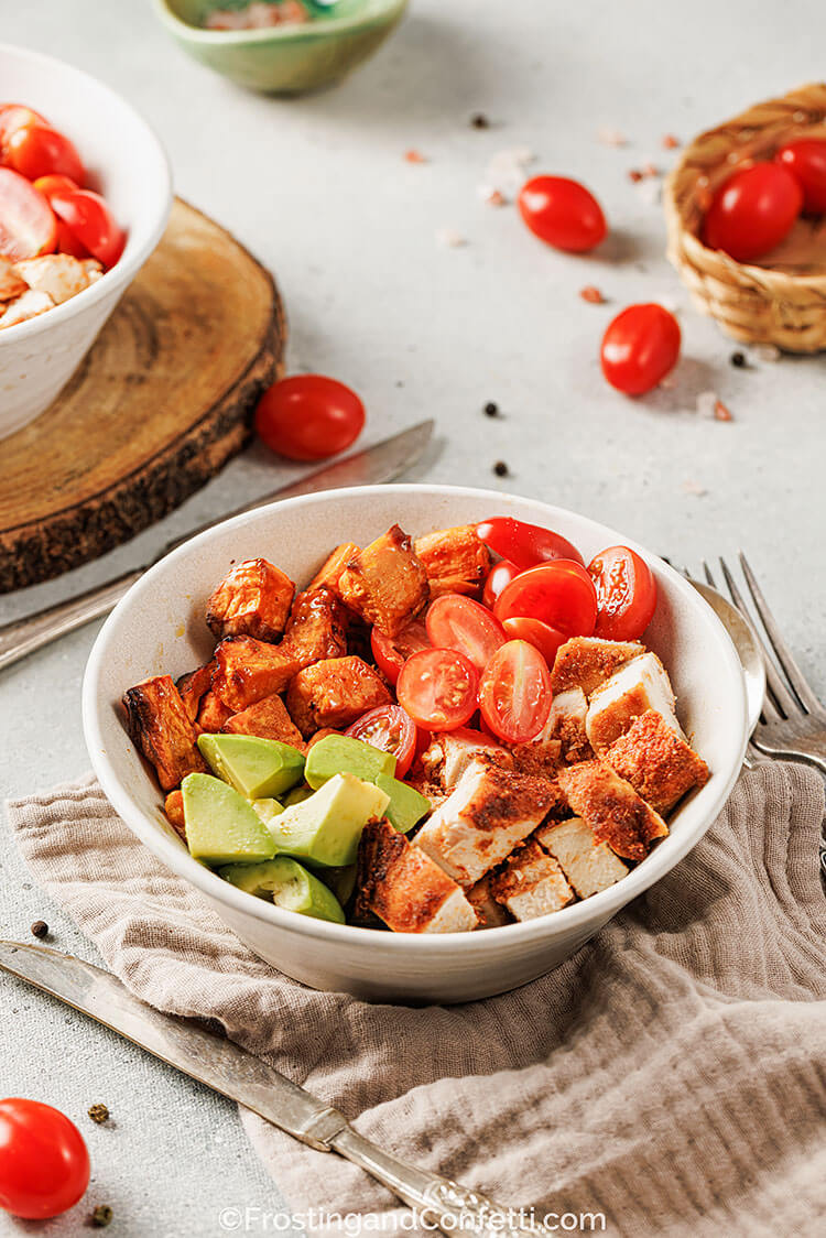 Blackened Chicken and Sweet Potato Bowls