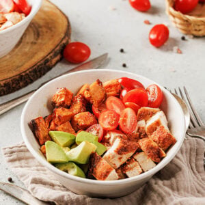 blackened chicken bowls feature