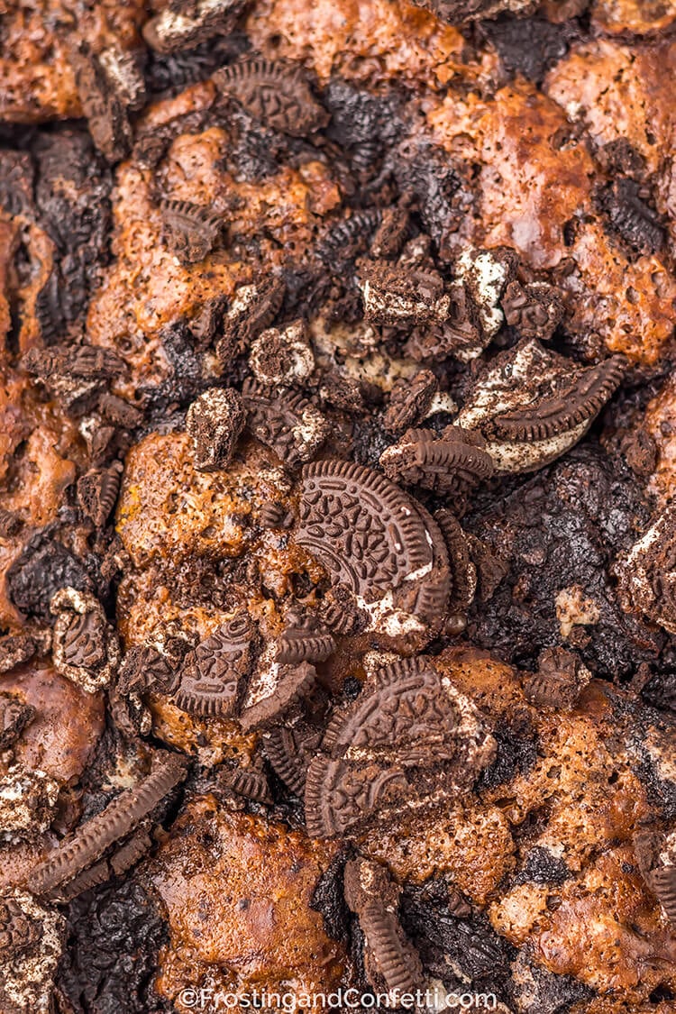Cookies and Cream Chocolate Cobbler