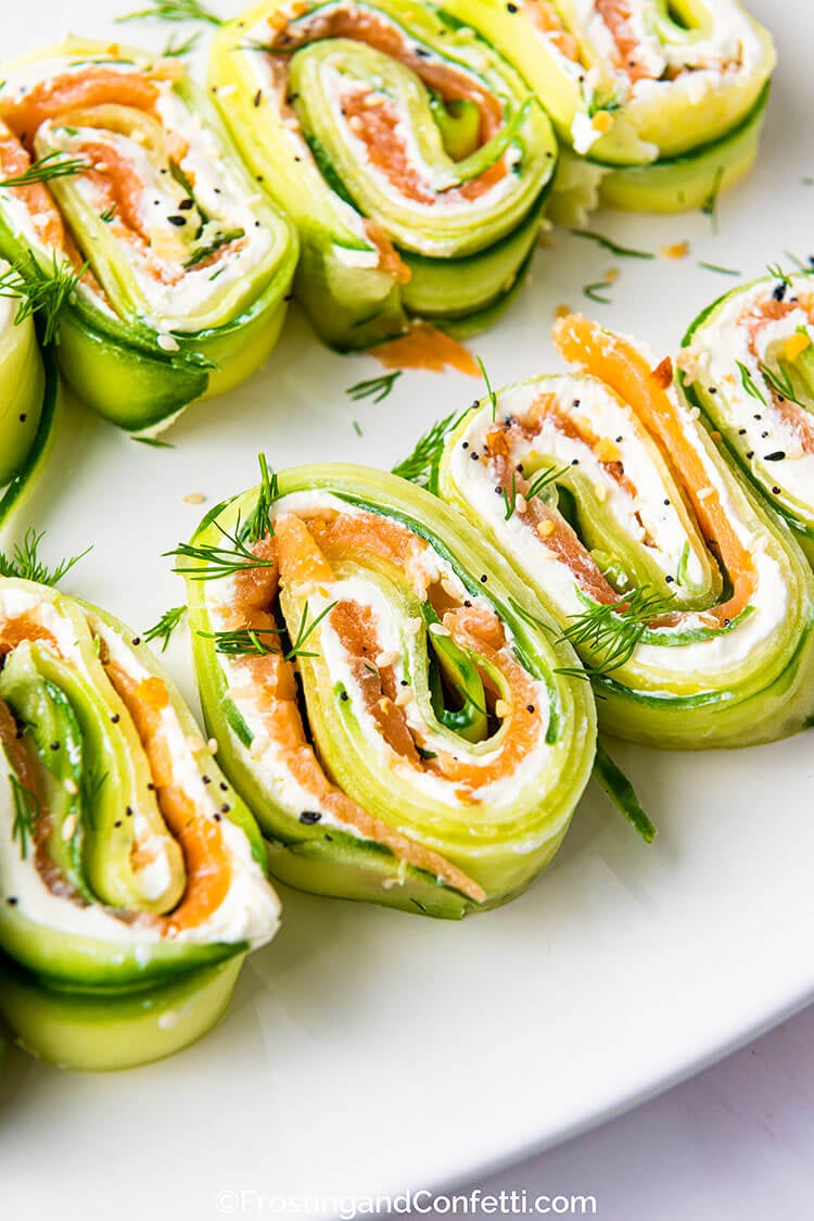 salmon cucumber rolls
